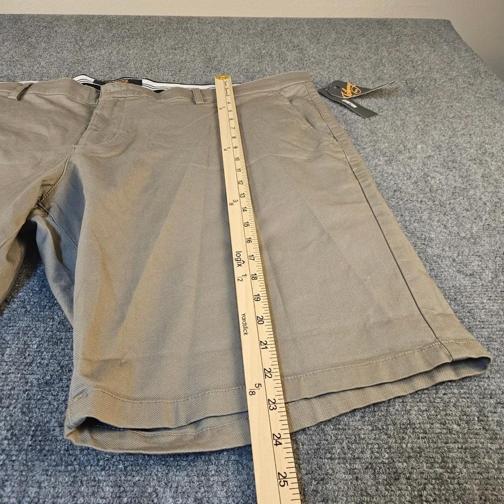 Johnny Bigg Charlie Canvas Shorts‎ Mens 48 Brindle Brown Stretch J193SH201 NWT